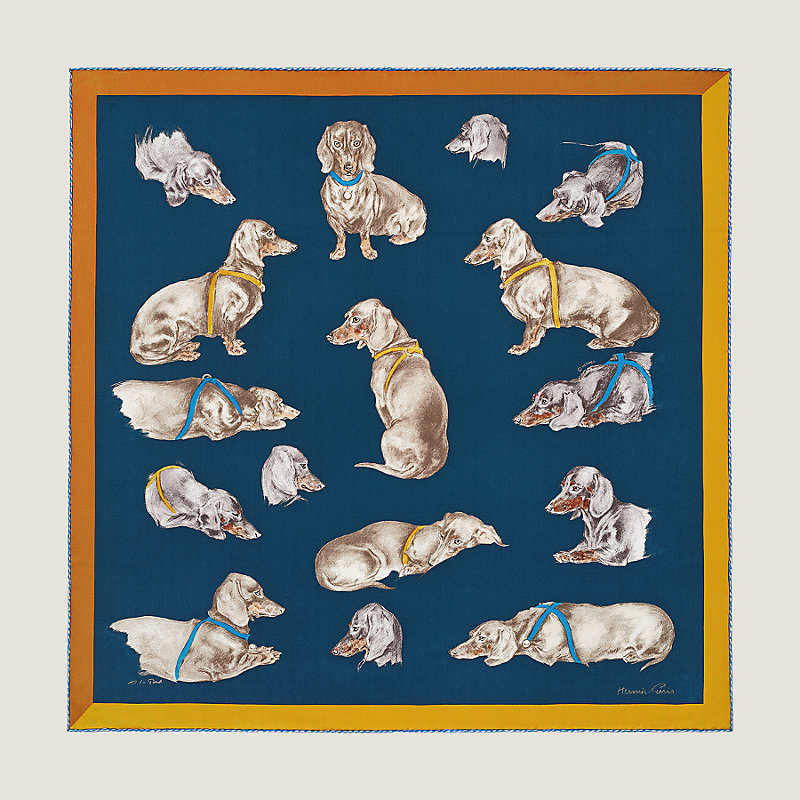 Les Bassets scarf 70 | Hermès Finland